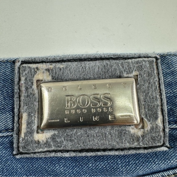 Hugo Boss Alabama Jeans Men’s 36-34 Shortened Blue Baggy - Picture 10 of 10
